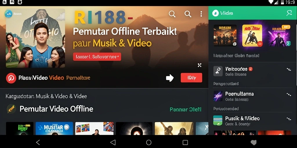 Tampilan antarmuka utama RI188 yang intuitif dan mudah digunakan.
