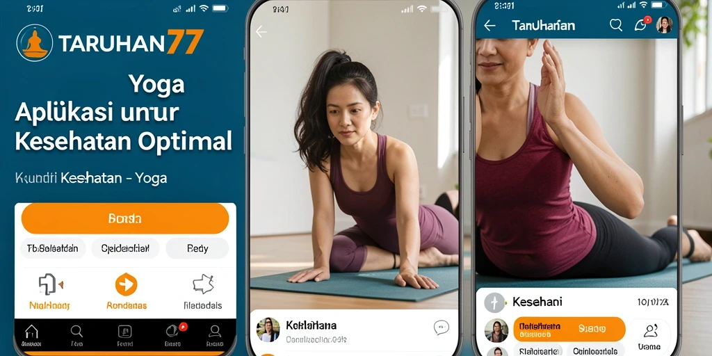 Antarmuka aplikasi TARUHAN77 yang user-friendly untuk latihan Yoga.