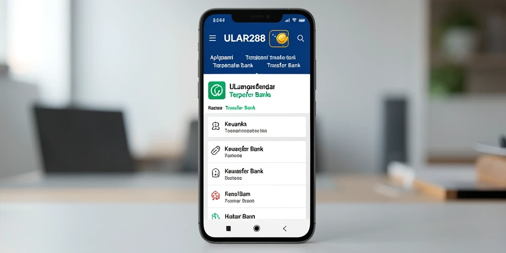 Antarmuka ULAR288 untuk Transfer Bank yang simpel dan efektif.