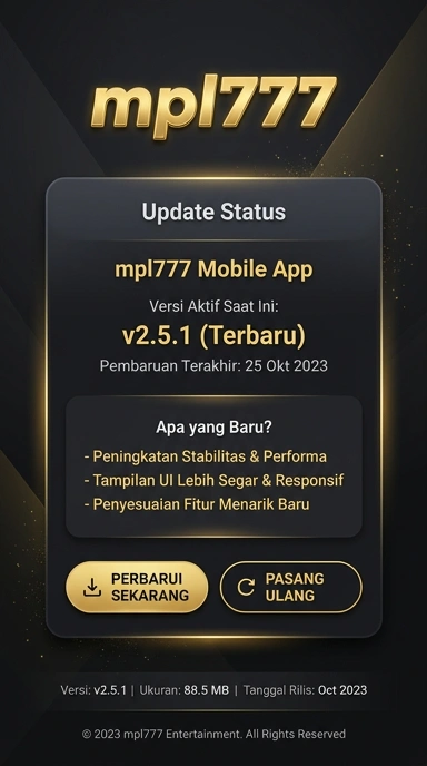Riwayat Versi Pembaruan mpl777 untuk Pengguna Android